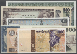 Set Of 23 Banknotes From All Over The World Containing Portugal 1000 Escudos 1998, Cyprus 1 Pound 2001, Japan 100,... - Other & Unclassified