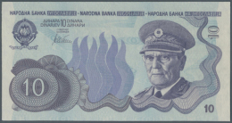 Yugoslavia: 10 Dinars ND(1978) Not Issued Banknote, First Time Seen In Blue Color, Unique As PMG Graded In Great... - Joegoslavië