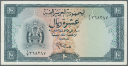 Yemen A. R.: Set Of 3 Notes 1, 5 And 10 Rials ND(1964) P. 1a, 2a, 3a, All Still Crisp With Bright Colors And... - Jemen