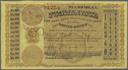 USA: Postal Note For Sums Less Than 5 Dollars December 1883, Issuing Department Sta. A., New York, N.Y. Condition:... - Andere & Zonder Classificatie