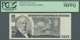 USA: Test Note BUREAU OF ENGRAVING AND PRINTING, Giori Press, First Time Appeared On The Market, Until Now Unknown... - Other & Unclassified