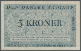 Denmark: 5 Kroner ND (1947-58) P. M11. This Banknote Issued By The Royal Danish Ministry Of War After The WW2 Is... - Denemarken