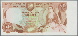 Cyprus: Set Of 2 Proof Prints Of 50 Cent ND P. 42(p). The First Proof Has A Complete Printed Front And Back But... - Cyprus