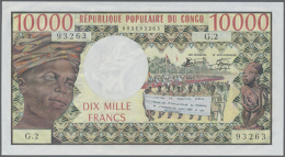 Congo Republic: 10.000 Francs ND(1984-71) P. 5b In Perfect Crisp Condition: UNC. (D) - Unclassified