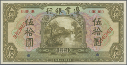 China: The Frontier Bank 50 Yuan 1925 Specimen P. S2574s  In Condition: UNC. (D) - China