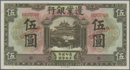 China: The Frontier Bank 5 Yuan 1925 Specimen P. 2570s In Condition: UNC. (D) - China