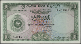 Ceylon: Very Large Lot With 29 Banknotes Containing 9 Notes 1 Rupee Dated 1956, 1957, 1958 April 9th And November... - Sri Lanka