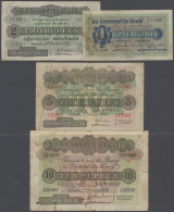 Ceylon: Set With 4 Banknotes 1, 2, 5, And 10 Rupees, All Dated 1939, P.16c, 21b, 23c, 25c. Very Nice Set In Used... - Sri Lanka