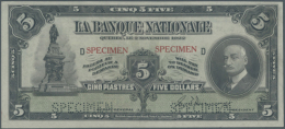 Canada: La Banque Nationale 5 Dollars 1922 SPECIMEN, P.S871s With Ovpt. And Perforation Specimen And Excellent... - Canada