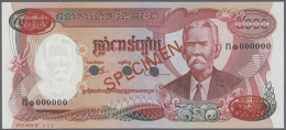 Cambodia: 5000 Riels 1974 Specimen Of Not Issued Banknote In Condition: AUNC. (D) - Cambodia