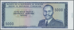 Burundi: Set Of 2 Progressive Proofs Of 5000 Francs ND P. 26a(p). The First Proof Has A Complete Printed Front And... - Burundi