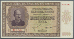 Bulgaria: 5000 Leva 1942, P.62, A Highly Rare Note In Excellent Original Shape With Bright Colors And Strong Paper.... - Bulgaria