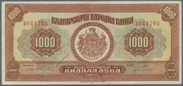 Bulgaria: 1000 Leva 1922, P.40, Very Rare Note In Beautiful Condition, Bright Colors And Crisp Paper, Some Vertical... - Bulgarije