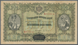 Bulgaria: 500 Leva Gold 1920 P. 32, Highly Rare Banknote, Never Folded, Light Traces Of Handling At Left Border And... - Bulgarije