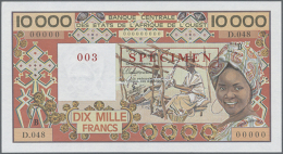 Benin: 10.000 Francs ND Specimen P. 209Bs (W.A.S.) In Condition: UNC. (D) - Benin