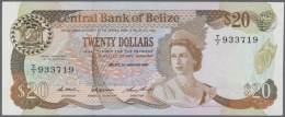 Belize: 20 Dollars 1987, P.49b In Nearly Perfect Condition, Just A Small Handwriting At Lower Right Corner,... - Belize