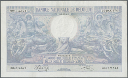 Belgium: 10.000 Francs 1942 P. 105, Exceptional Condition For This Type Of Note, Very Bright Paper And Nice Colors,... - Other & Unclassified