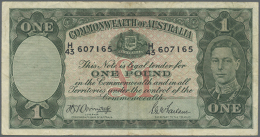 Australia: 1 Pound ND(1938-52I, Rennick 29, P. 26, Signatures Armitage-McFarlane, Several Creases In Paper, Still... - Other & Unclassified