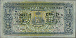 Australia: 1 Pound 1918 Rennicks 21F, First Issued In 1913, This Note Is The Second Issued Type With Signatures... - Other & Unclassified
