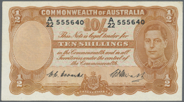 Australia: 10 Shillings 1949 Rennick R14, Signatures Coombs-Watt Plus Coombs As Covernor Commonwealth Bank, Nice... - Andere & Zonder Classificatie