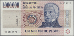 Argentina: 1.000.000 Pesos ND(1981-83) P. 310, Minor Dint At Upper Left, Otherwise Perfect, Condition: AUNC. (R) - Argentinië