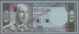 Afghanistan: 1000 Afghanis ND (1961-63) SPECIMEN, P.42s In Excellent Condition And Exceptional Paper Quality. PMG... - Afghanistan