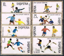 Serie Cpmpleta ALBANIA, Tema Futbol 1974, Num 1503-1510 * - Neufs