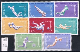Serie Completa ALBANIA, Tema Futbol 1973,  * - Unused Stamps