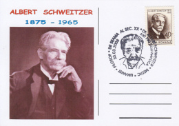 50270- ALBERT SCHWEITZER, DOCTOR, MISSIONAR, SPECIAL POSTMARK, 2005, ROMANIA - Albert Schweitzer