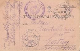 50331- WARFIELD POSTCARD, WW1, CENSORED INFANTRY BATTALION I/63, PO NR 106, 1915, HUNGARY - Covers & Documents