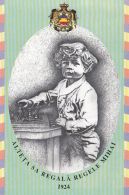 50350- KING MICHAEL OF ROMANIA CHILD PLAYING CHESS - Chess