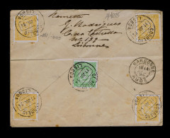 Sp4225 PORTUGAL (Administração CTT) 1894 D.Charles 5v. Cover Mailed NARBONNE France - Autres & Non Classés