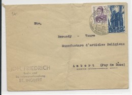 SAAR - 1948 - ENVELOPPE De ST INGBERT Pour AMBERT - Briefe U. Dokumente