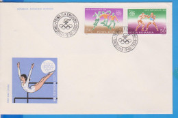 OLYMPIC GAMES LOS ANGELES BOX HANDBALL  ROMANIA FDC - FDC