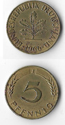 Allemagne 5 Pfennig - 1966 J - 5 Pfennig