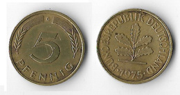 Allemagne 5 Pfennig - 1975 G - 5 Pfennig