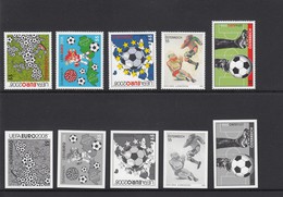 Austria 2008 (2) - Lote De 5 Sellos + 5 Pruebas En Negro - MNH ** - 2001-10 Unused Stamps