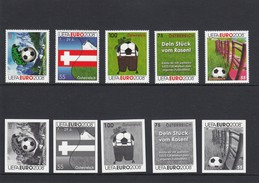 Austria 2008 (3) - Lote De 5 Sellos + 5 Pruebas En Negro - MNH ** - 2001-10 Unused Stamps