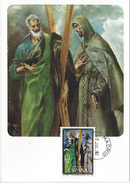 ESPAGNE - CARTE MAXIMUM 1er JOUR - PA N° 300 - ST ANDRE Et ST FRANCOIS - Maximum Cards