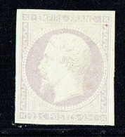 Empire Napoléon 25 Cent. Yv 15 Essai De Couleur Sur Baudruche  Mauve Pâle - Autres & Non Classés