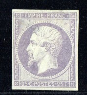 Empire Napoléon 25 Cent. Yv 15 Essai De Couleur Sur Baudruche   Mauve - Sonstige & Ohne Zuordnung