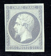 Empire Napoléon 25 Cent. Yv 15 Essai De Couleur Sur Baudruche   Gris Violet - Otros & Sin Clasificación
