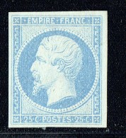 Empire Napoléon 25 Cent. Yv 15 Essai De Couleur Sur Baudruche   Bleu Laiteux - Altri & Non Classificati