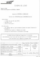SNCF- Schéma De Ligne De VIERZON à SAINCAIZE-Section De VIERZON(exclu) à BOURGES(exclu) - Europa