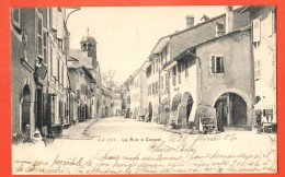 FIA-04  La Rue à Coppet. Cachet 1903. Précurseur. - Coppet