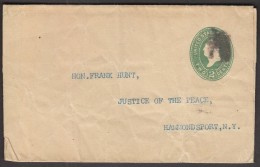 United States / Two Cents Green George Washington / Postal Stationery / Sent To Justice Of The Peace - ...-1900