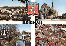 RHONE  69   BRIGNAIS  VUES MULTIPLES  CACHET - Brignais