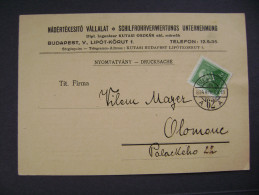 Hungary Nyomtatvany Drucksache 1934 Schilfrohrverwertungs Unternehmung Budapest - Czechoslovakia, 6 Ft. Br. Eotvos - Briefe U. Dokumente