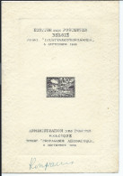 Belgique Epreuve Luxe Du PA 14 Signée - Timbre "Propagande Aéronautique" 8 Septembre 1946 - Proofs & Reprints