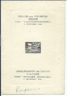 Belgique Epreuve Luxe Du PA 14 Signée - Timbre "Propagande Aéronautique" 8 Septembre 1946 - Probe- Und Nachdrucke